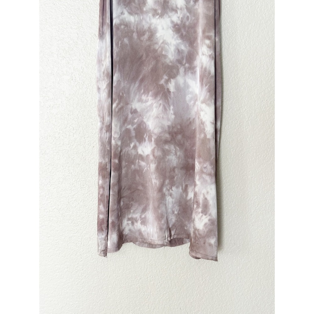 ATM Anthony Thomas Melillo 100% Silk Tie Dye Slip Mini Dress Mushroom Size S - Picture 5 of 8